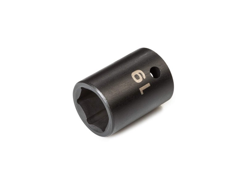 TEKTON 1/2 Inch Drive x 19 mm Shallow 6-Point Impact Socket | SID22119 - Image 1